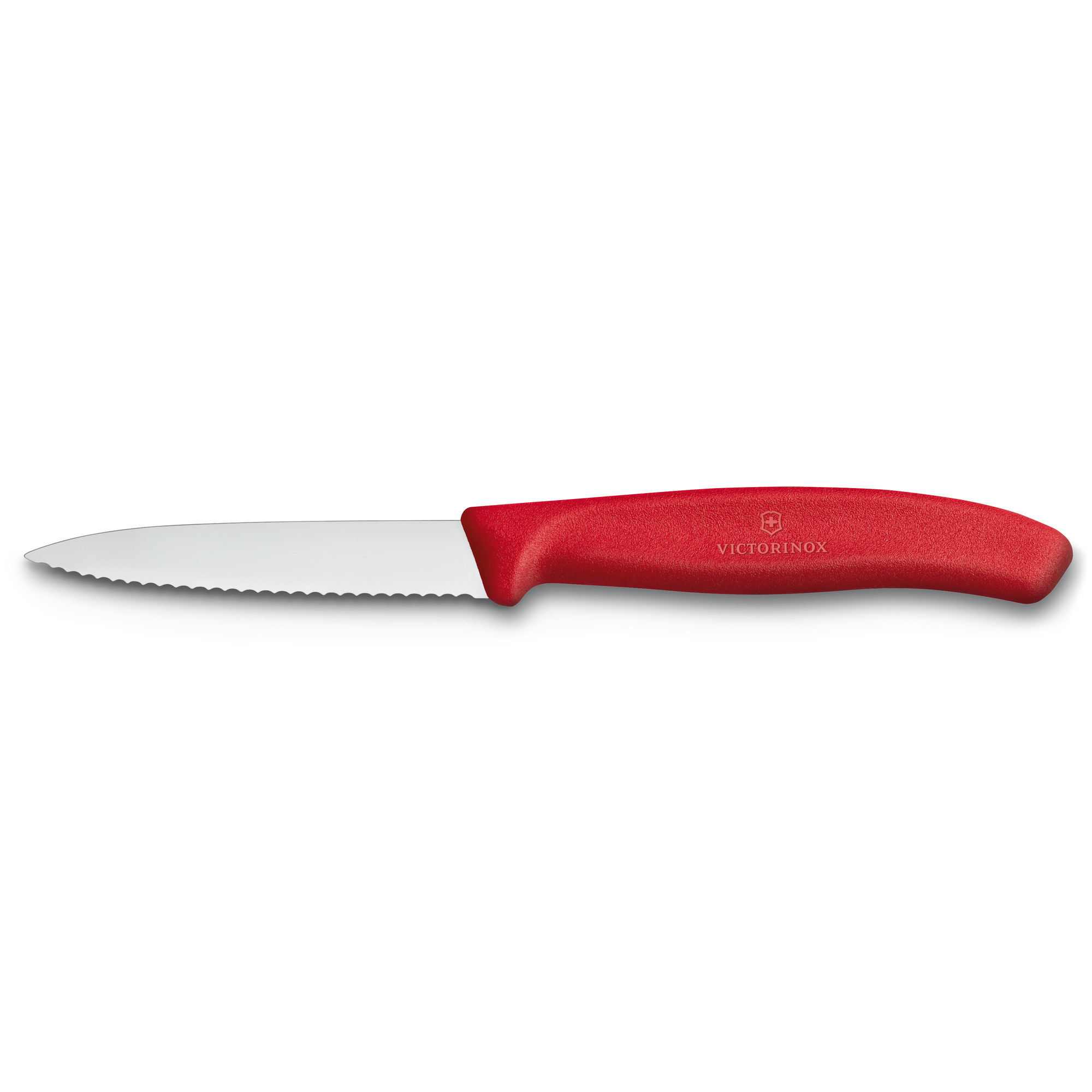 Victorinox Swiss Classic Gemüsemesser Wellenschliff 8cm, rot
