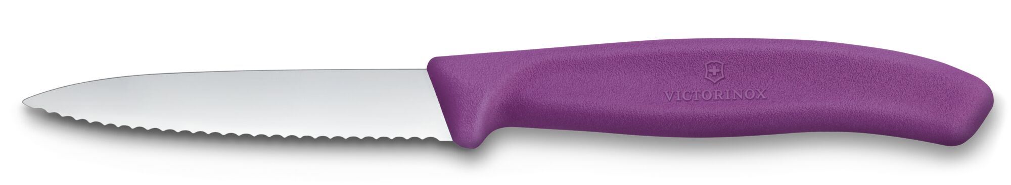 Victorinox Swiss Classic Gemüsemesser Wellenschliff 8cm, violett