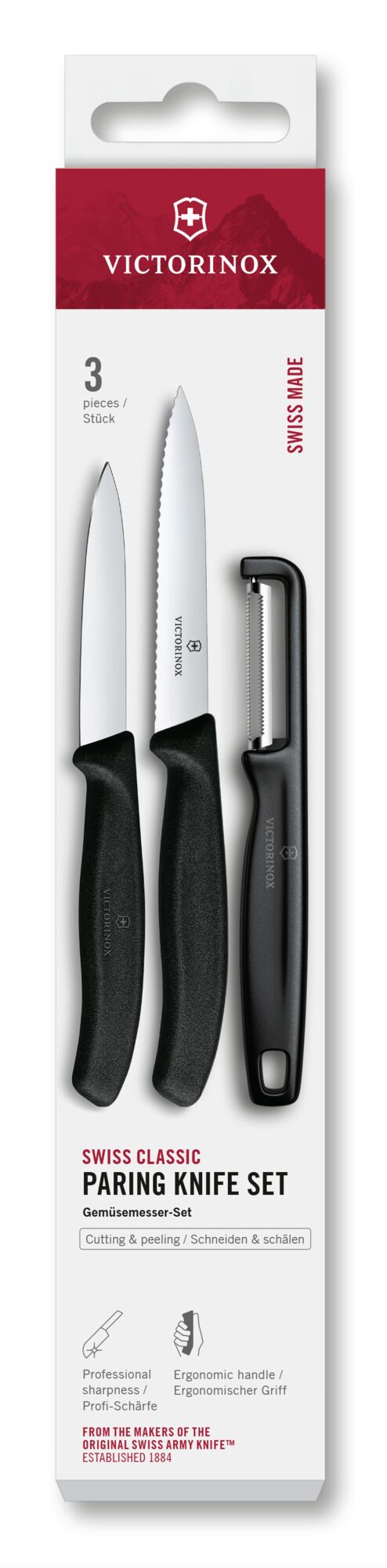 Victorinox Swiss Classic Gemüsemesser-Set mit Iota-Sparschäler