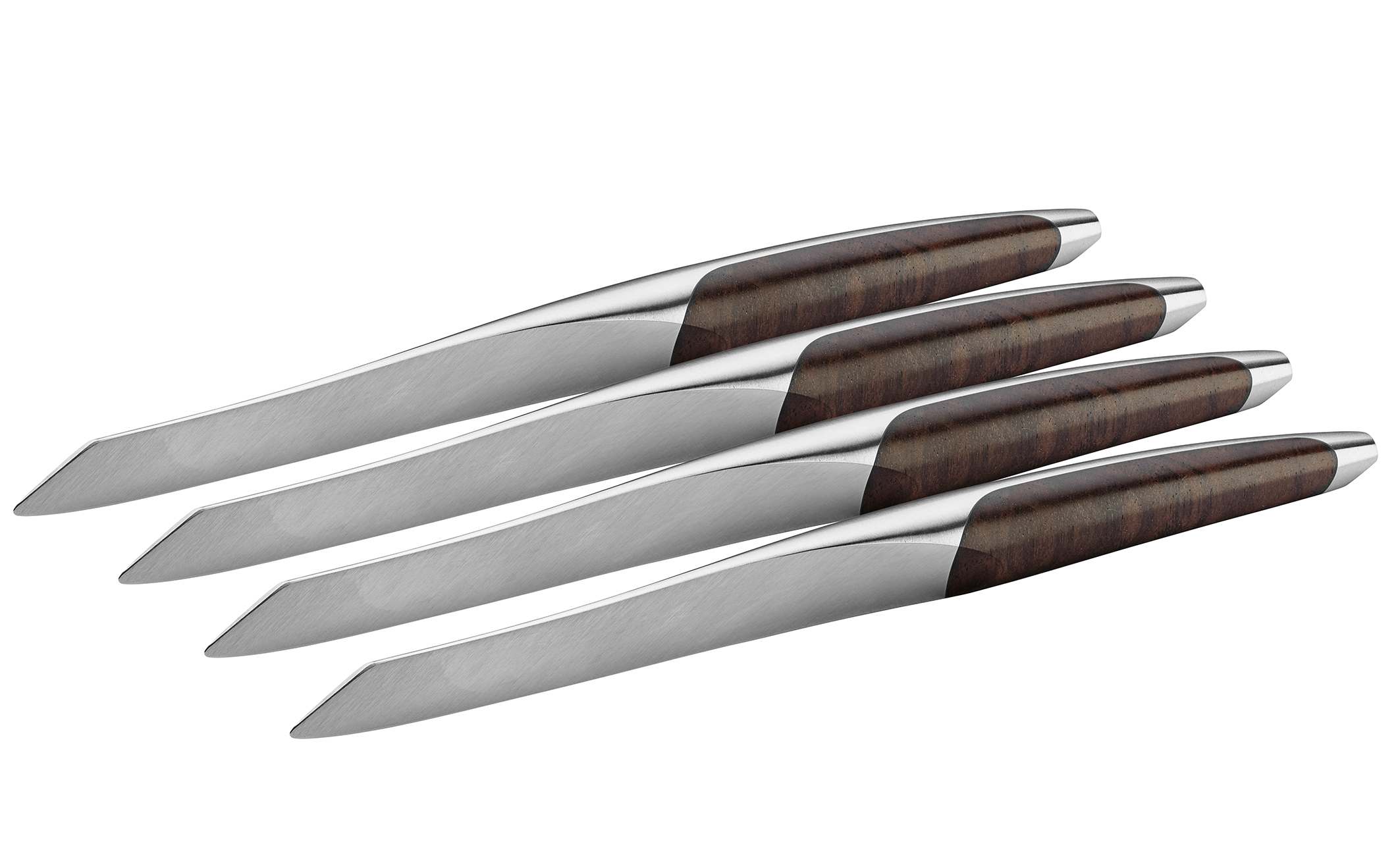 sknife Steakmesser 4er Set Walnuss