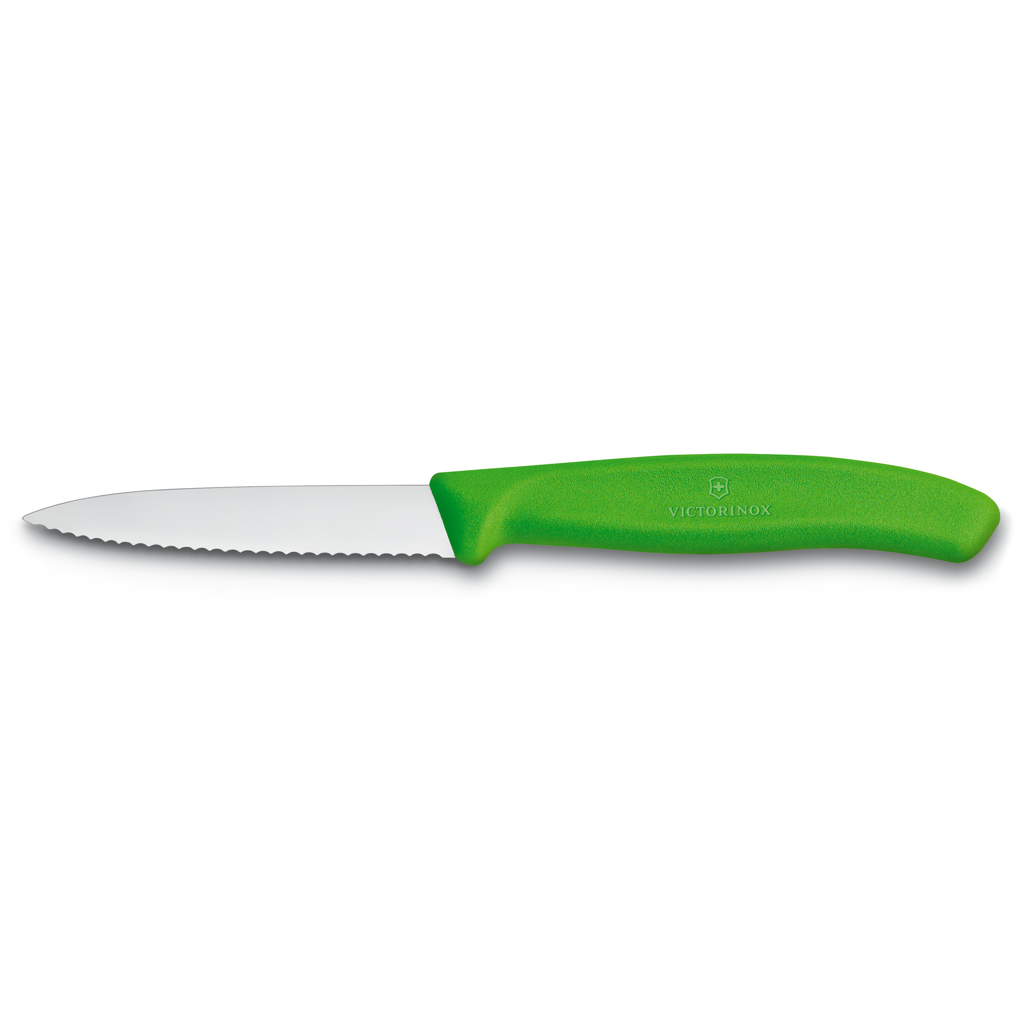 Victorinox Swiss Classic Gemüsemesser Wellenschliff 8cm, grün