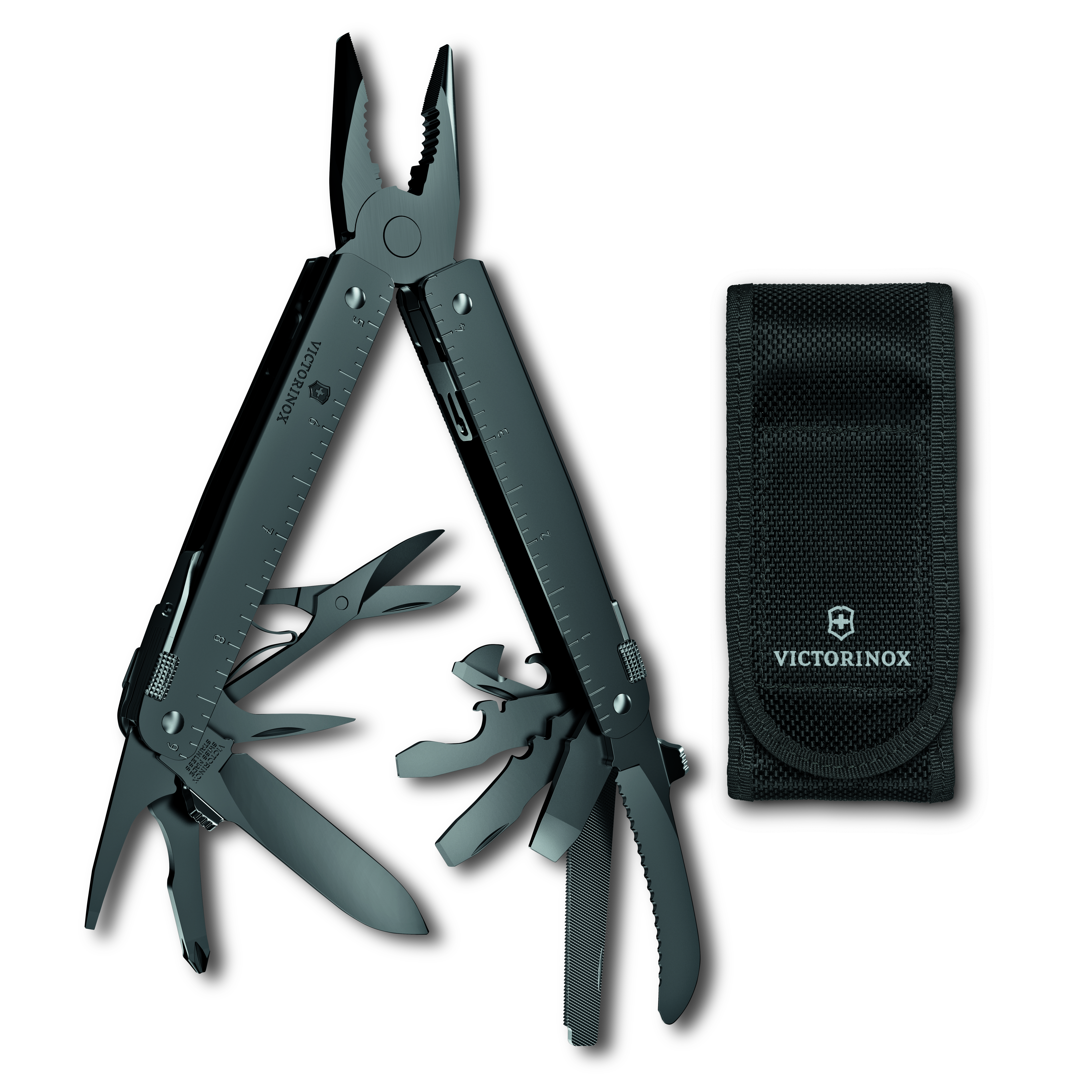 Victorinox Swiss Tool MXBS, black in Nylon-Gürteletui