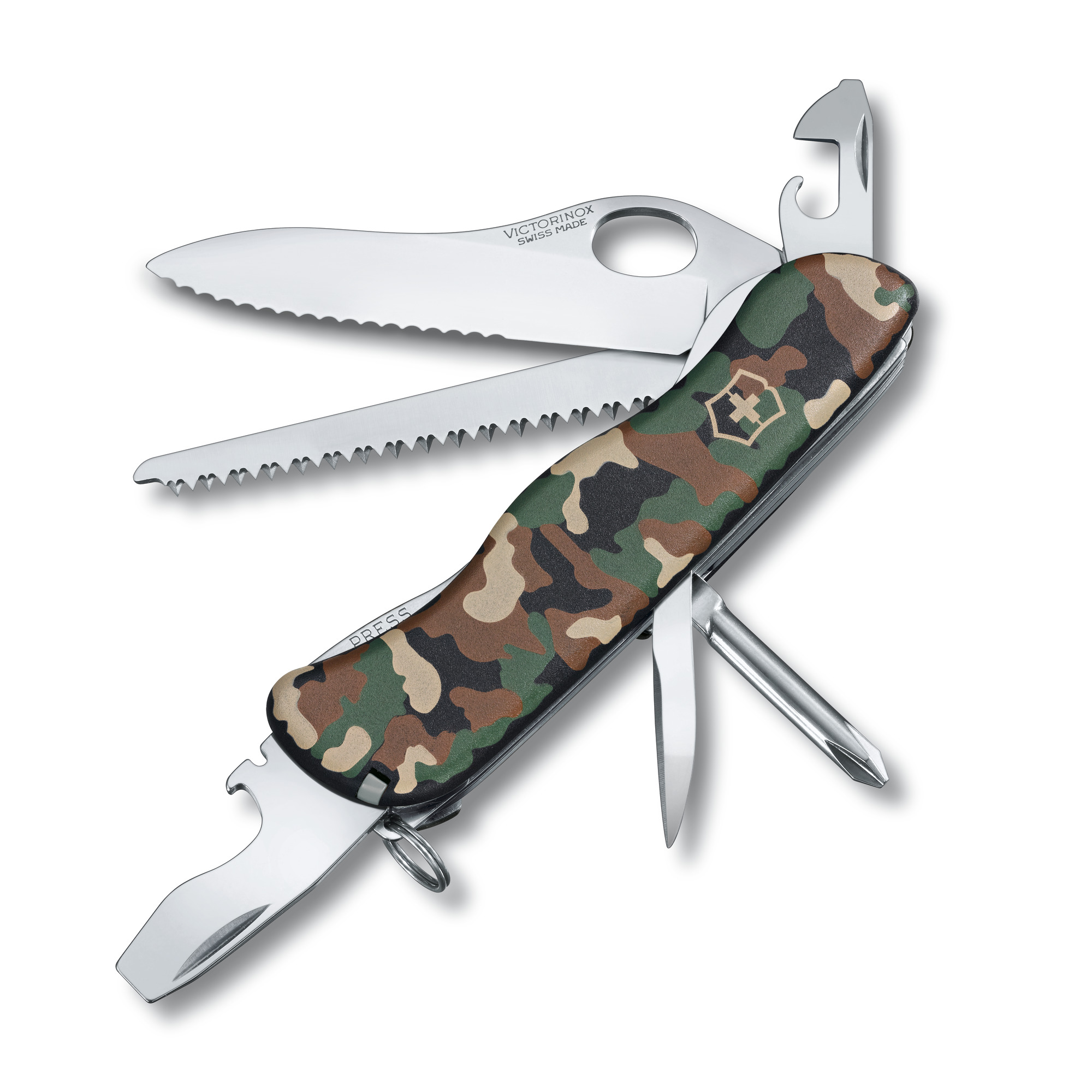 Victorinox Trailfinder mit Einhand-Feststellklinge und 2/3 Wellenschliff  camouflage